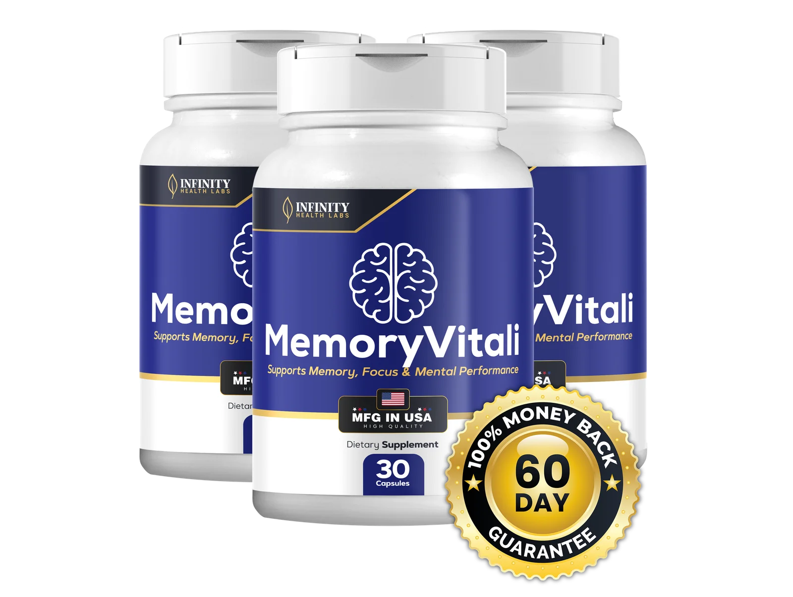 MemoryVitali  Nootropic Brain Health Supplement